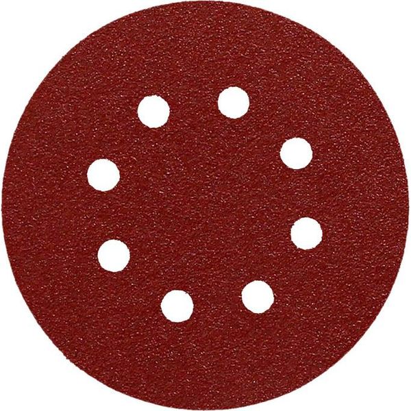 Wolfpack Linea Profesional Ricambio Carta Abrasiva Velcro Disco 125 Ø Con Fori Grana 120-image