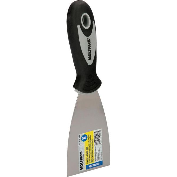 Wolfpack Linea Profesional Coltello Da Stucco Lama Gummy Grip 60 Mm. Spatola Per Gesso, Spatola Per Pittori, Coltello Per Stucco, Spatola Per Cartongesso, Ecc.-image