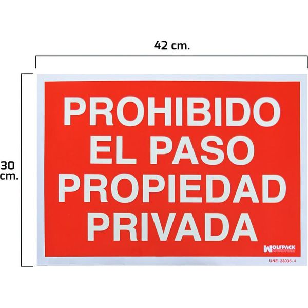 Segno Di Divieto Di Accesso Alla Proprietà Privata 30X42-image