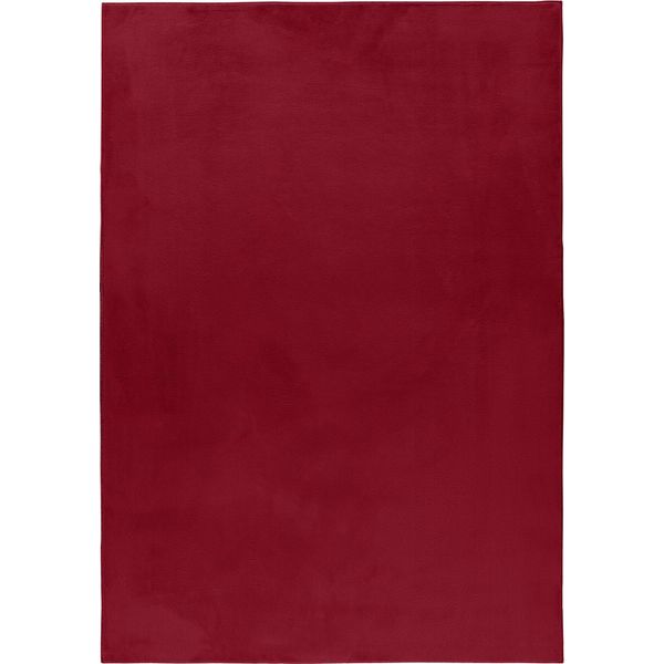 Tappeto A Pelo Alto Pouffy Red 140 X 200 Cm-image