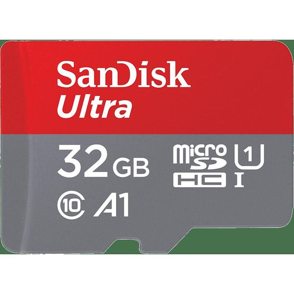Sandisk Ultra Microsd, 32 Gb, Microsdhc, Classe 10, UHS-I, 120 Mb/S, Grigio, Rosso-image