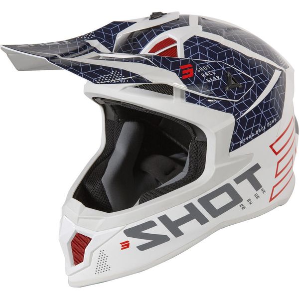 Casco Shot Lite Core Motocross, Blau/Rot, Xl (61/62)-image
