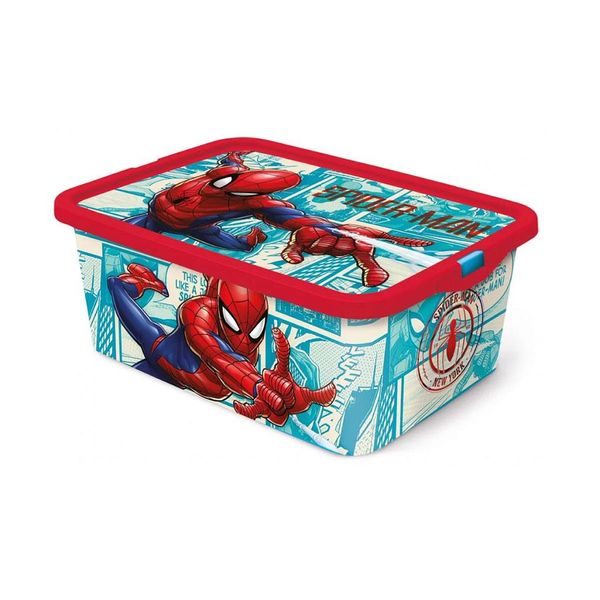 Stor Spiderman Fumetto 13 Litri Click Close Scatola Di Immagazzinaggio-image