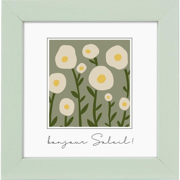 Goldbuch Cornice In Legno Aura 10X10 Cm Menta Piperita Supporto In Mdf Vetro Trasparente-image