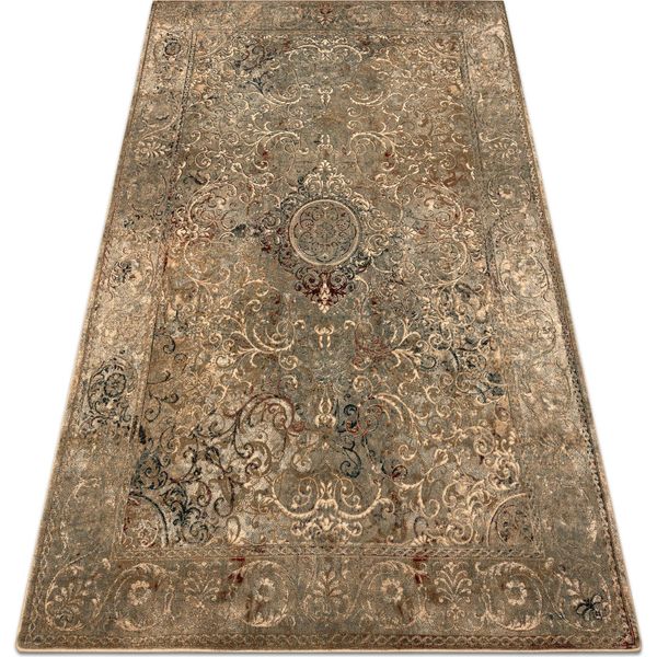 Tappeto Di Lana Omega Lumier Ornamento Vintage Iron Verde Verde 200X300 Cm-image