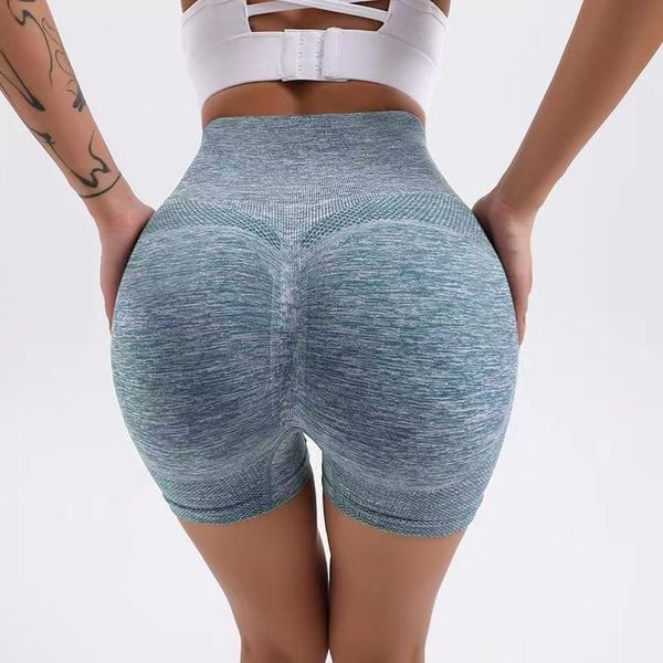 Leggings Corti Push Up - Blu Chiaro/L KP15677-image