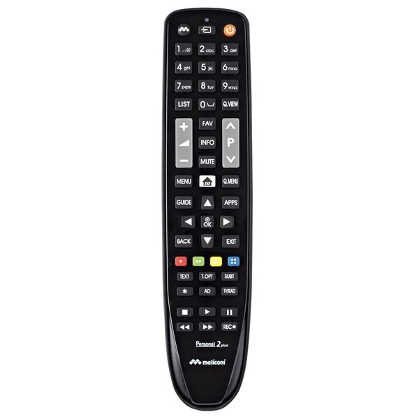 Meliconi Gumbody Personal 2 Plus Telecomando Tv Nero In Gomma Ir Wireless Per Lg-image