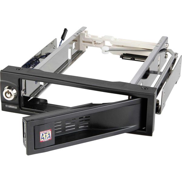 Icy Box Wechselrahmen Sata I&Ii Bl Black QUICK-SWAP (IB-168SK-B)-image