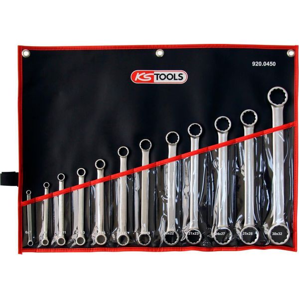 Ks Tools Ultimate+Set Di Chiavi A Doppio Anello, 12 Pz.6X7-30X32Mm, 920.0450-image