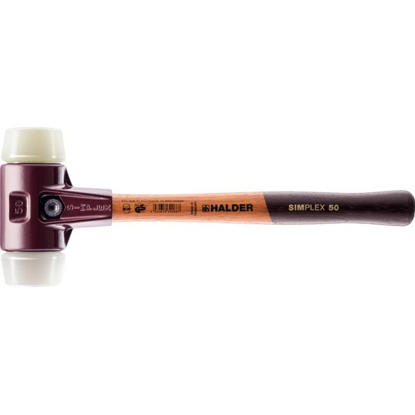 Mazza Simplex A Faccia Morbida Con Alloggiamento Te E Impugnatura In Legno, Ø 50, Superplastica / Nylon-image