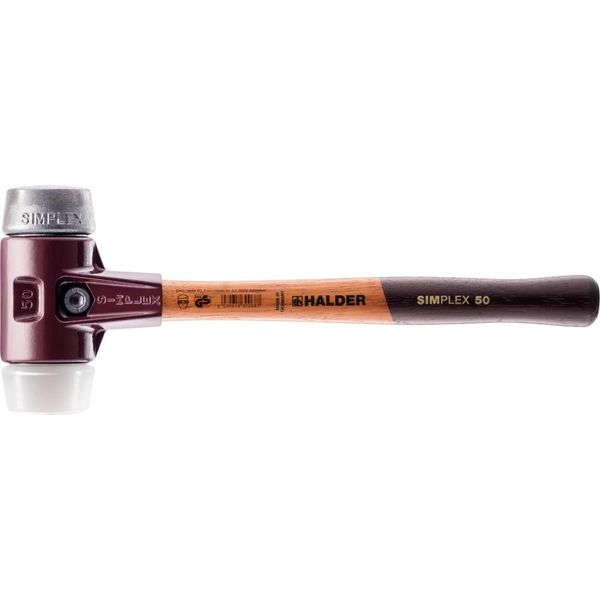 Mazza Simplex Soft-Face Con Alloggiamento Te E Impugnatura In Legno, Ø 80, Superplastica / Metallo Morbido-image