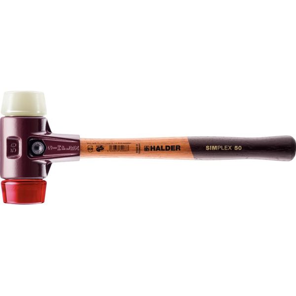 Mazza Simplex Soft-Face Con Alloggiamento Te E Impugnatura In Legno, Ø 60, Plastica / Nylon-image