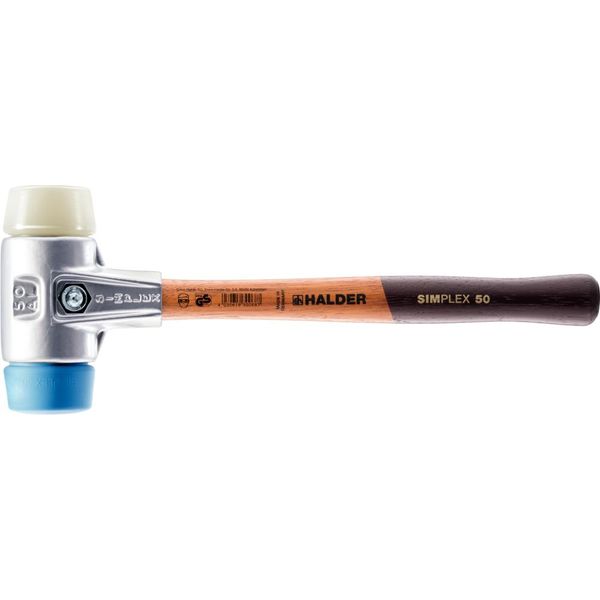 Mazza Simplex Soft-Face, Tpe-Soft / Nylon; Con Alloggiamento In Alluminio E Manico In Legno Di Alta Qualità | D=40 Mm | 3118.040-image