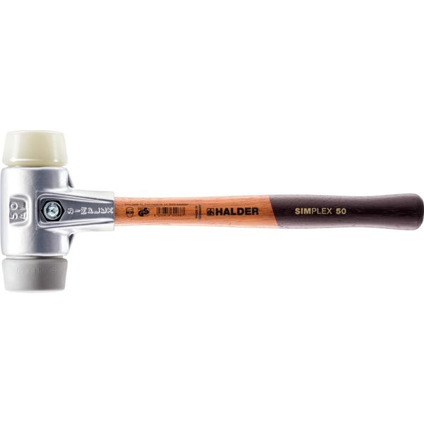 Mazza Simplex A Faccia Morbida Con Alloggiamento In Alluminio E Impugnatura In Legno, Ø 30, Tpe-Mid / Nylon-image