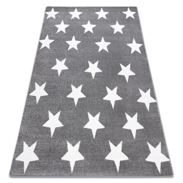 Tappeto Sketch - FA68 Grigio/Crema - Stelline Stelle Grigio 180X270 Cm-image