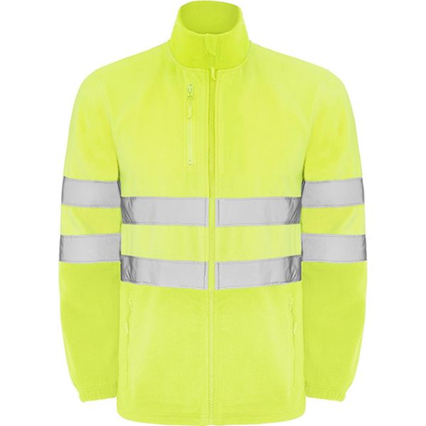 Roly Workwear HV9305 | Giacca In Pile Altair Hi-Viz Con Strisce Riflettenti - Colore: Fluor Yellow 221 - Taglia: Xl-image