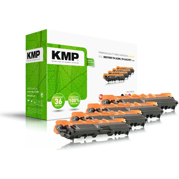 Kmp Multipack B-T58V Cartuccia Toner 4 Pz. Compatibile Nero, Ciano, Magenta, Giallo-image