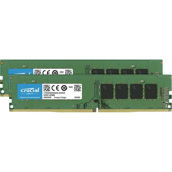 Crucial - DDR4 - 32 Gb: 2 X 16 Gb - Dimm 288-PIN - 3200 Mhz / PC4-25600 - CL22 - 1,2 V - Non Bufferizzato - Nonecc-image