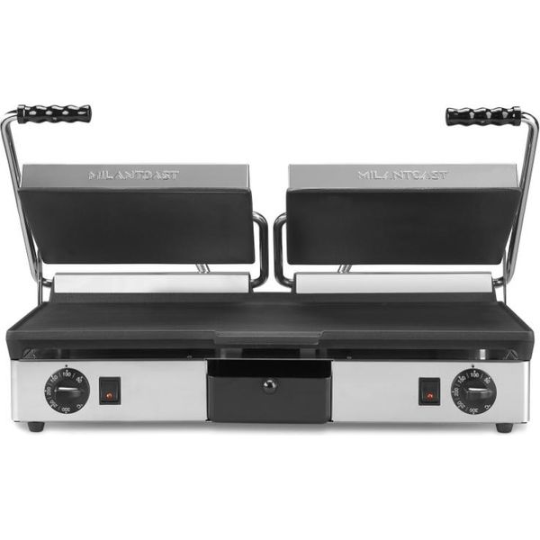 Milantoast-Doppelte Glatte Gusseisenplatte 220-240 V 50/60 Hz 3,5 Kw-image