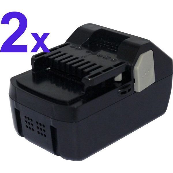 2X Batteria Powersmart 18V / 4000Mah Per Hitachi Cj 18DSL, Cj 18DSLP4, Cr 18DSL, Cr 18DSLP4-image