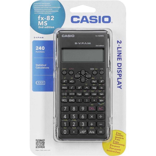 Calcolatrice Scolastica Casio® FX-82MS-2 FX-82MS-2 - Funzionamento A Batteria-image