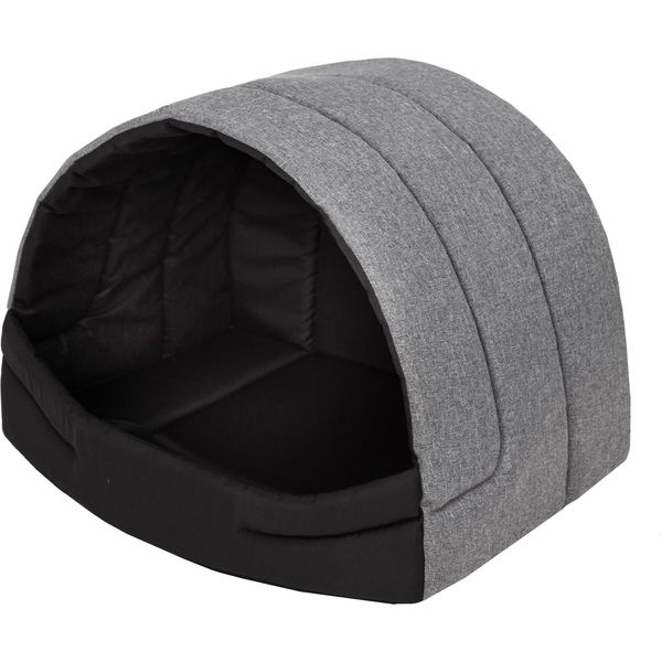 Cuccia Per Cani Cuccia Per Cani Casa Per Cani Grotta Per Gatti Posto Letto Xl - 60X49 Cm Grigio-image