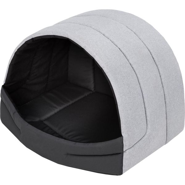 Cuccia Per Cani Cuccia Per Cani Casa Per Cani Grotta Per Gatti Posto Letto L - 55X43 Cm Grigio Cenere-image