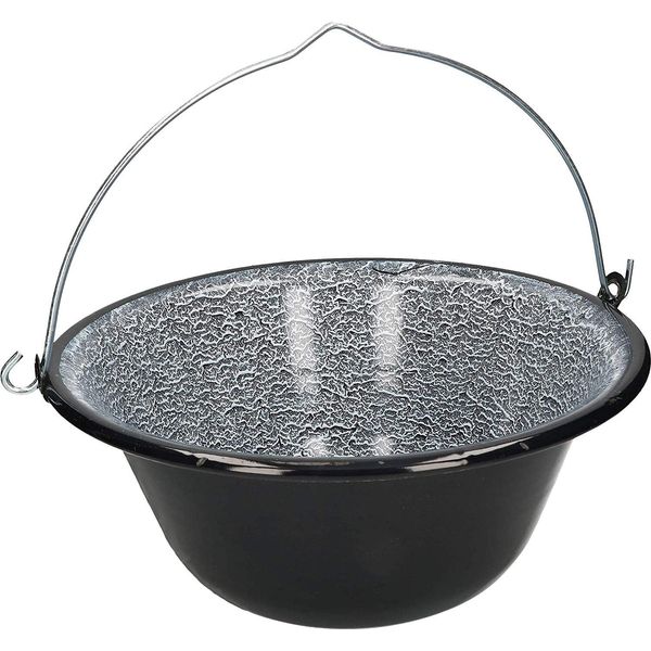 Kotarbau® Bollitore Per Gulasch Smaltato Ungherese 13L Da Appendere Al Telaio Del Treppiede-image