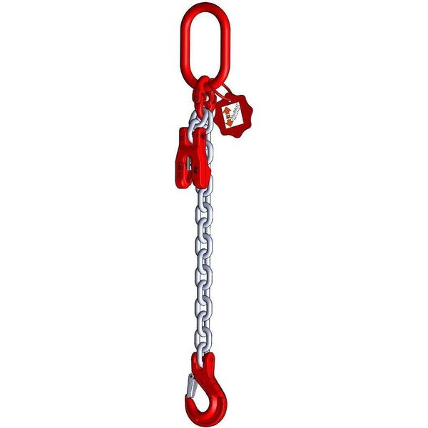 Catena Da Imbracatura Grado 8 1 Filo 3,0 M 10 Mm Con Accorciamento Zincato-image