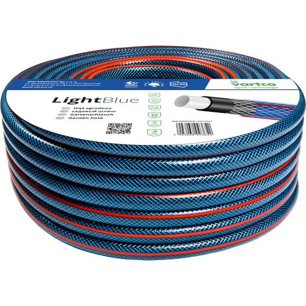 Tubo Per Acqua A 4 Strati Tubo Da Giardino Tubo Per Irrigazione Da Giardino Flessibile Tubo Flessibile Treccia Incrociata In Poliestere Resistente Ai Raggi Uv 22 Bar 3/4" 20M"-image