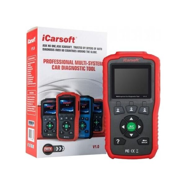 V1 Icarsoft Diagnosi Originale + Cassetta / Ricerca Guasti Per Abs Airbag ÖL Service Reset Uvm. Per Bmw E F Modelle E Mini-image