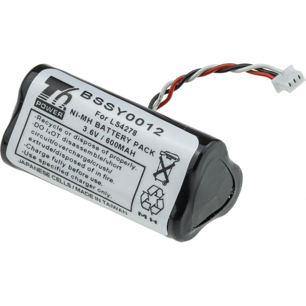 Batteria T6 Power Per Symbol LS4278, Ni-Mh, 3,6 V, 600 Mah (2,16 Wh), Nero-image