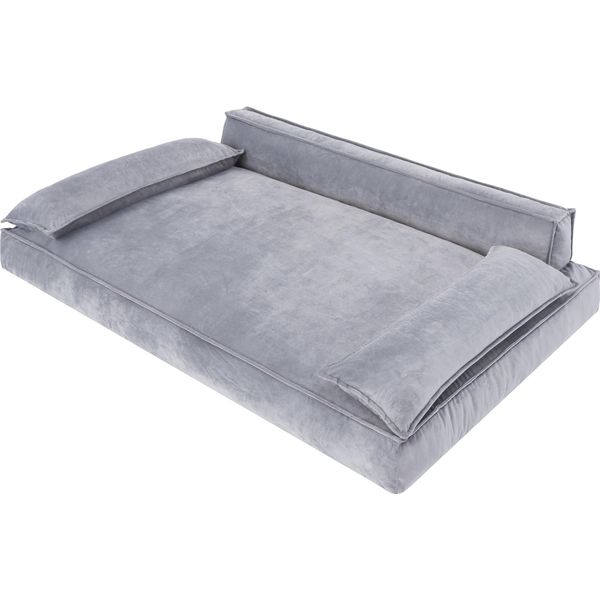 Letto Per Cani Divano Per Cani Cuscino Per Cani Cesto Per Cani Divano Per Cani Letto Per Animali Cesto Per Cani Divano Per Cani, Facile Da Pulire, Grigio, Dimensioni L: 78X54 Cm-image