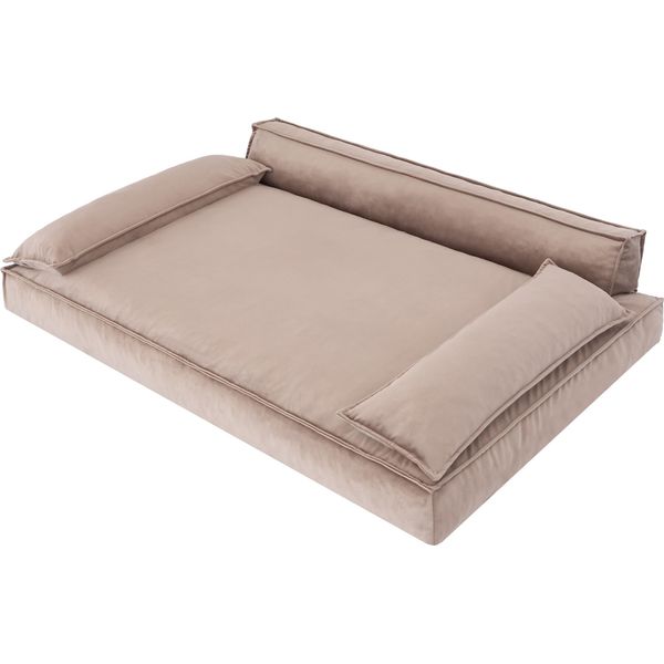 Letto Per Cani Divano Per Cani Cuscino Per Cani Cesto Per Cani Divano Per Cani Letto Per Animali Cesto Per Cani Divano Per Cani, Facile Da Pulire, Beige, Dimensioni L: 78X54 Cm-image
