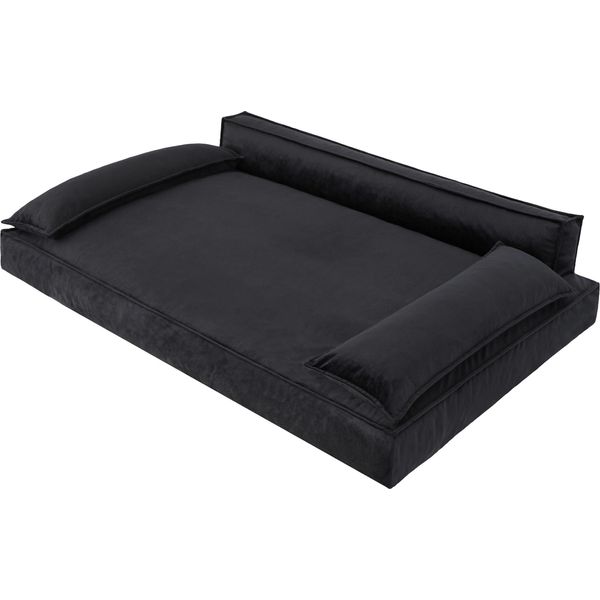 Letto Per Cani Divano Per Cani Cuscino Per Cani Cesto Per Cani Divano Per Cani Letto Per Animali Cesto Per Cani Divano Per Cani, Facile Da Pulire, Nero, Dimensioni Xl: 99X66 Cm-image