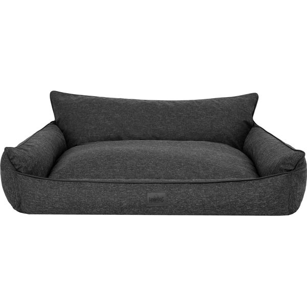 Letto Ortopedico Per Cani Joker Letto Per Cani Divano Letto Cestino Materasso Letto Per Animali Xxl 106X80 Cm Nero Sembra Lino-image