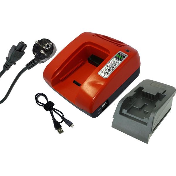 Caricabatterie Powersmart 18V Per Black & Decker A1118L, A1518L, LB018-OPE, HP186F4LK, HP188F4LBK-image