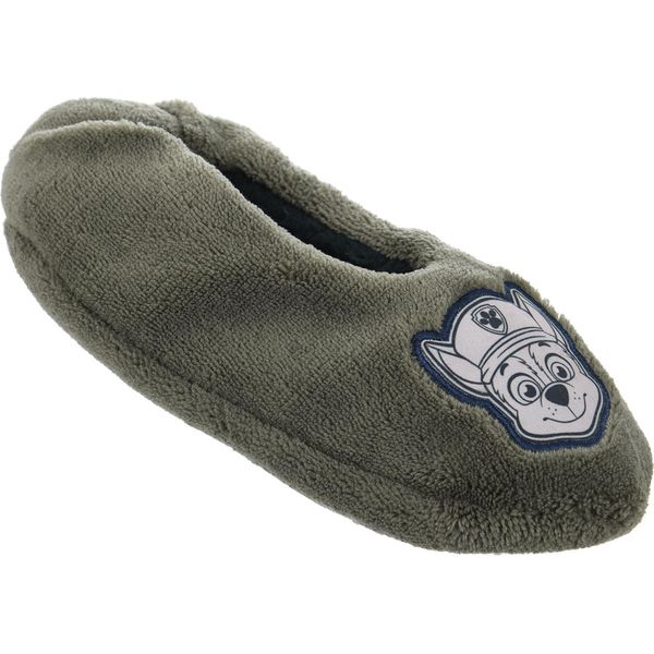 Paw Patrol Chase Pantofole Invernali Pantofole Foderate In Pile, Colore:Verde Oliva, Taglia:31/32 Eu-image