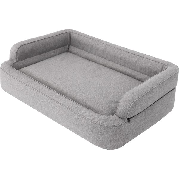Letto Per Cani, Arredamento Per Animali, Letto Per Gatti, Sfoderabile, Cesto Per Cani, Cuscino Per Cani, Lettino Per Cani, Posti Letto, Divano Per Cani, Grigio, Xl: 96X62 Cm-image