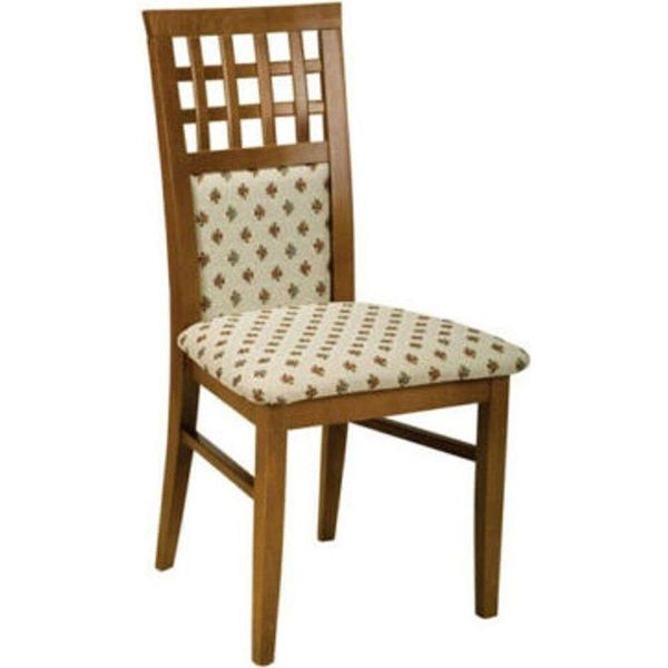 Sedia 8X Gruppo Sedie Set Soggiorno Sala Da Pranzo Legno Stile Country Tessile Nuovo-image