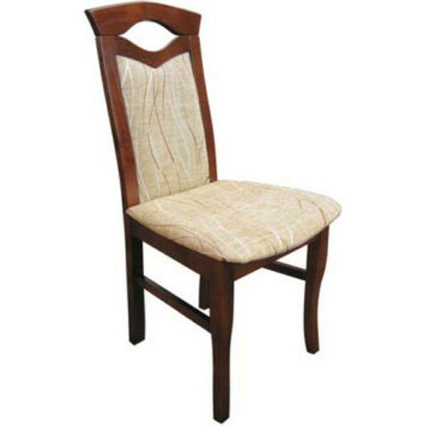 Design Poltrona Imbottitura Set 6X Sedie Sedia Tessuto Gastro Sala Da Pranzo Tessuto Nuovo Legno-image