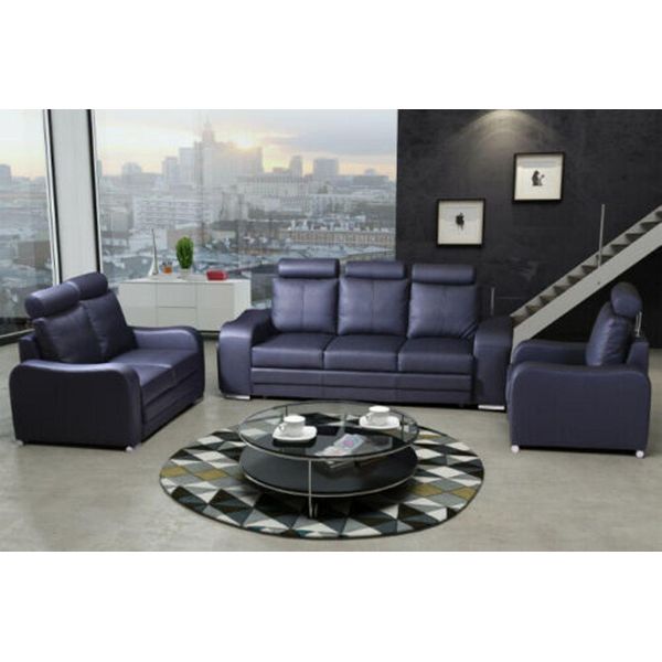 Set Di Divani 3+1+1 Posti Set Di Divani Di Design Divano Imbottito Divano In Pelle Divano Moderno Nuovo-image