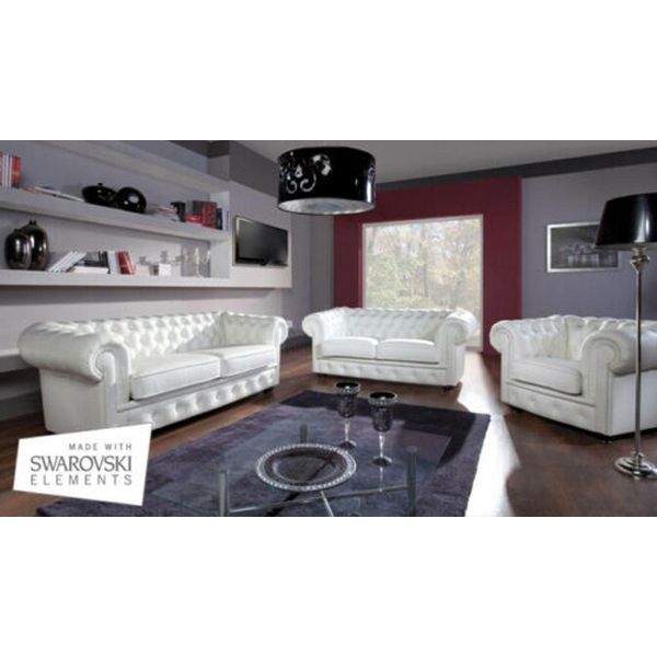 Set Di Divani 3+1+1 Posti Design Relax Divani Imbottiti Divani Moderni Similcuoio-image