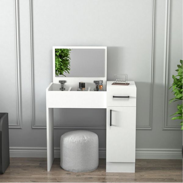 Skye Decor, Inci, Tavoli Da Trucco, Bianco, 74,2 X 107,5 X 37,6 Cm-image