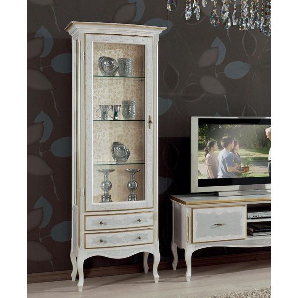 Soggiorno Mobile Rtv Credenza Tv Credenza Tavolo Vetrine Mobili In Legno Set 3 Pezzi-image