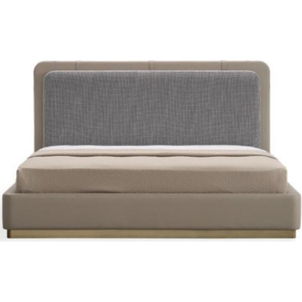 Camera Da Letto Beige Letto Legno Design Moderno 180X200 Design Letti Mobili - Jvmoebel-image