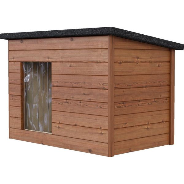 Cuccia Per Cani Casetta Per Cani Resistente Alle Intemperie Grotta Per Cani Impermeabile In Legno Coibentato 123X84 Cm 10337-image