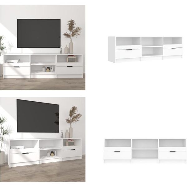 Mobile Tv Vidaxl Bianco 150X33,5X45 Cm In Legno - Mobile Tv - Mobile Tv - Supporto Tv - Mobile Tv-image