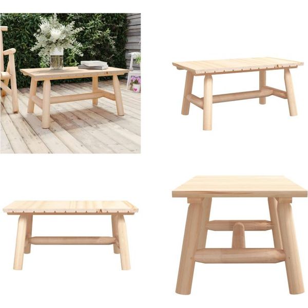 Vidaxl Tavolino 90X50X41 Cm In Legno Massiccio Di Abete - Tavolino - Tavoli Da Caffè - Tavolino - Tavolino Da Salotto-image