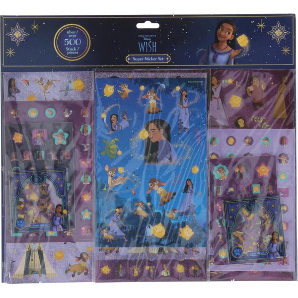 Set Di Adesivi Disney Wish - 500 Adesivi Colorati Per Progetti Di Artigianato Creativo-image